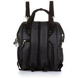 Chipolino Rucksack Wickeltasche mit Versionsmatte Leder schwarz