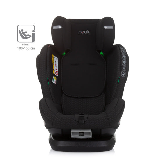 Chipolino Peak Autositz i-Size 40-150 cm Isofix 360° Obsidianschwarz