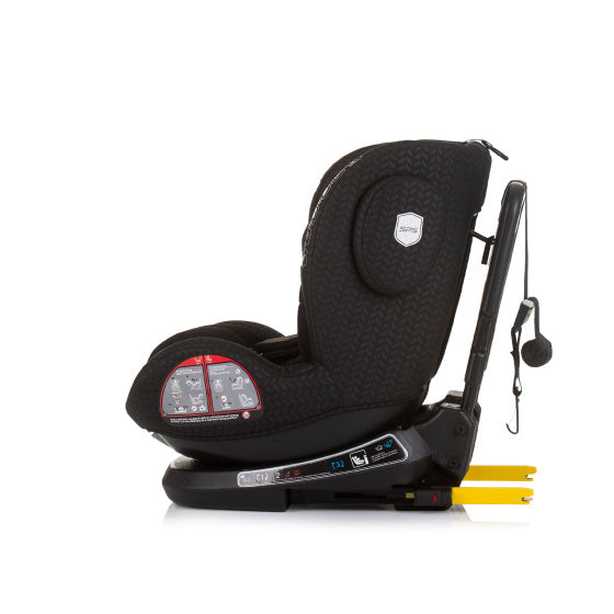 Chipolino Peak Autositz i-Size 40-150 cm Isofix 360° Obsidianschwarz