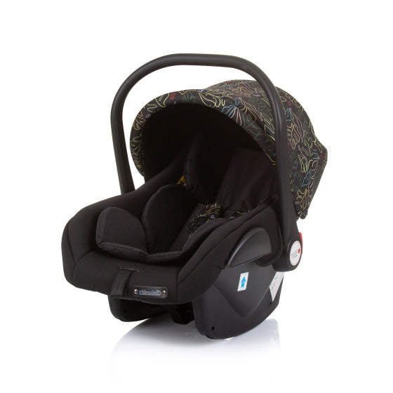 Chipolino Havanna-Autositz mit Adaptern 40-85 cm Gruppe 0+ Obsidian Blätter schwarz