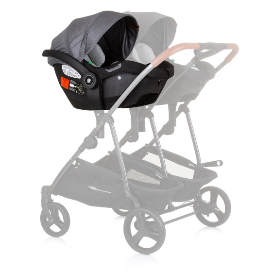 Chipolino Duo Autositz 40-87 cm Gruppe 0+ Silbergrau Schwarz
