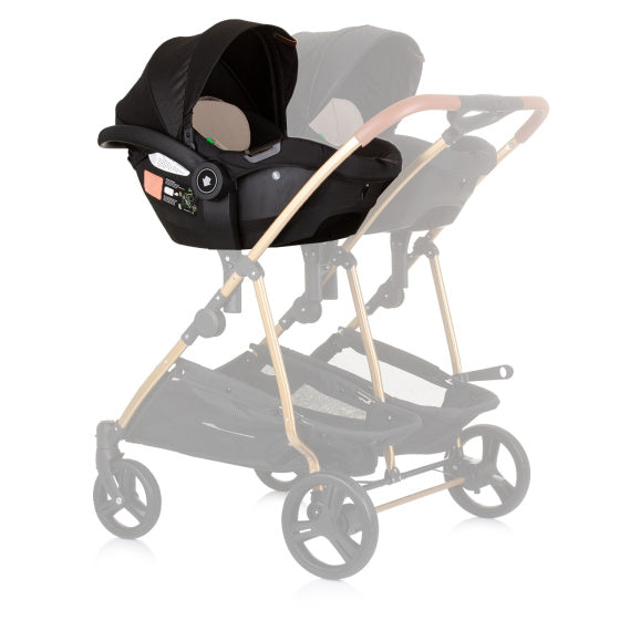 Chipolino Duo Autositz 40-87 cm Gruppe 0+ Obsidian Schwarzer Beige
