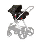Chipolino Havanna-Autositz mit Adaptern 40-85 cm Gruppe 0+ Obsidian Blätter schwarz