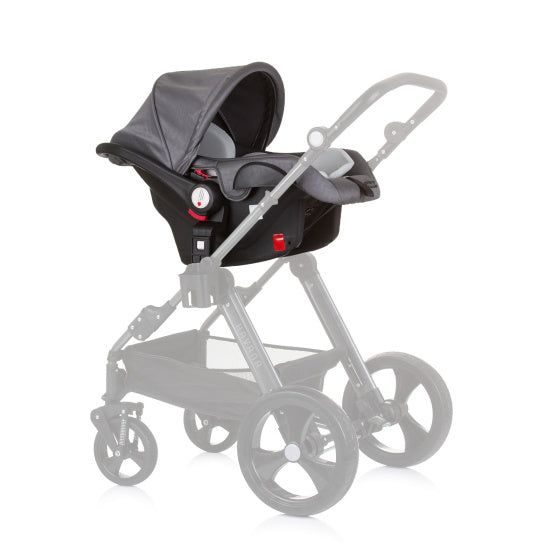 Chipolino Havanna-Autositz mit Adaptern 40-85 cm Gruppe 0+ Silbergrau