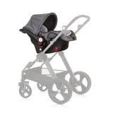 Chipolino Havanna-Autositz mit Adaptern 40-85 cm Gruppe 0+ Silbergrau