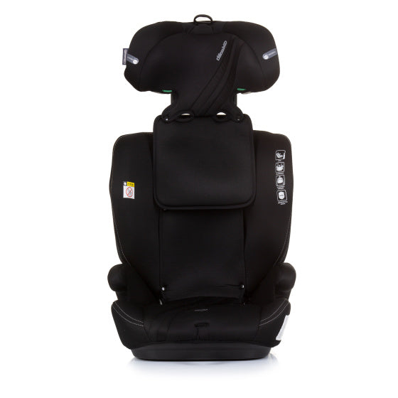 Chipolino -Ikon -Autositz I -Größe 76 -150 cm Gruppe 1, 2 und 3 Obsidian Schwarz