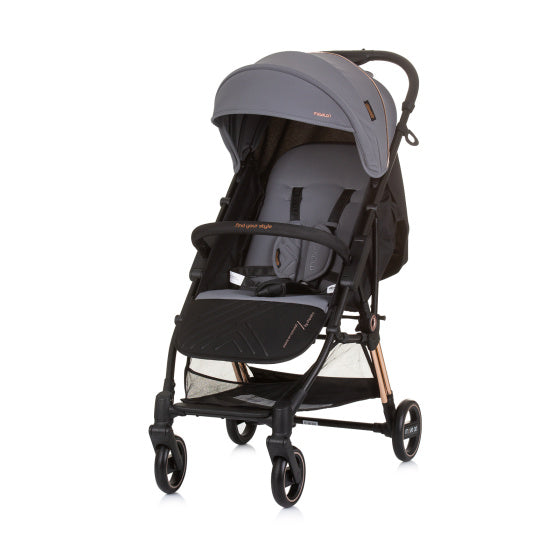 Chipolino beim Autofalten faltbaren Buggy Granitgrau