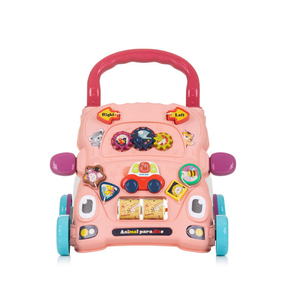 Chipolino Funny Animals Walker mit Spielauto Musik Pink