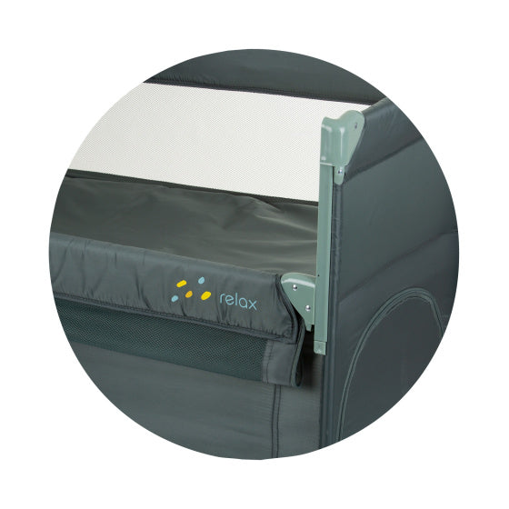 Chipolino faltbares Campingbett mit klappbarer Seite rosa