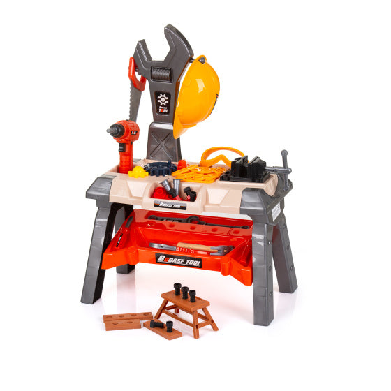 Chipolino Werkbank mit Werkzeug, Spielset mit Licht, 63-teilig