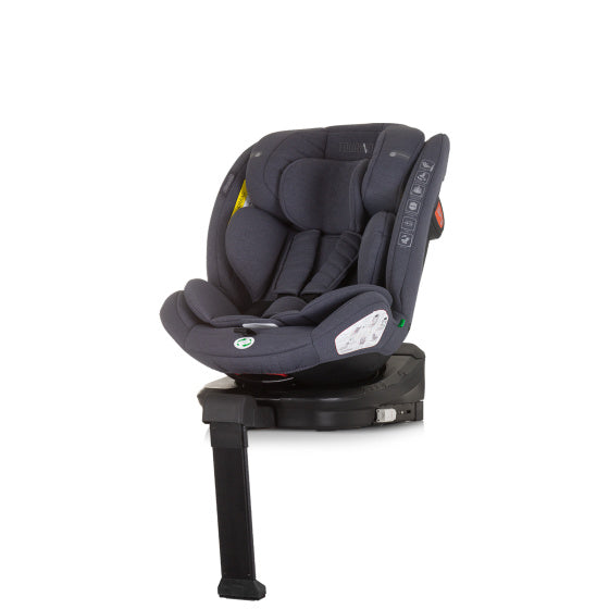 Chipolino Tourino Autositz i-Size 40-150 cm Isofix 360° Granit dunkelgrau