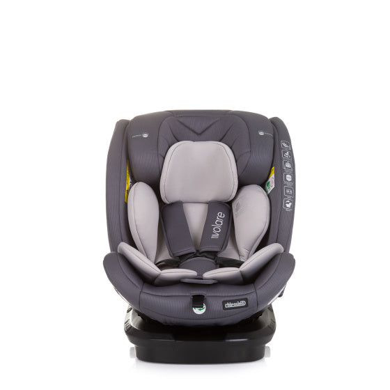 Chipolino Autositz i-Size 40-150 cm Isofix 360° Granitgrau