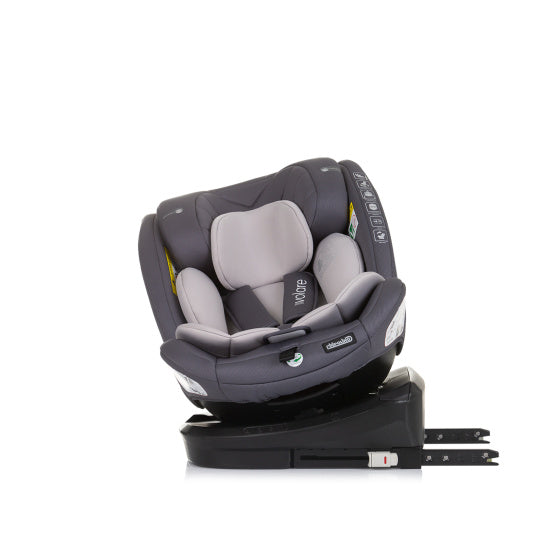 Chipolino Autositz i-Size 40-150 cm Isofix 360° Granitgrau