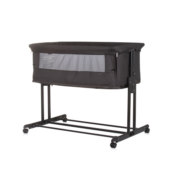 Chipolino Zen Beistellbox mit Moskitonetz Obsidianschwarz