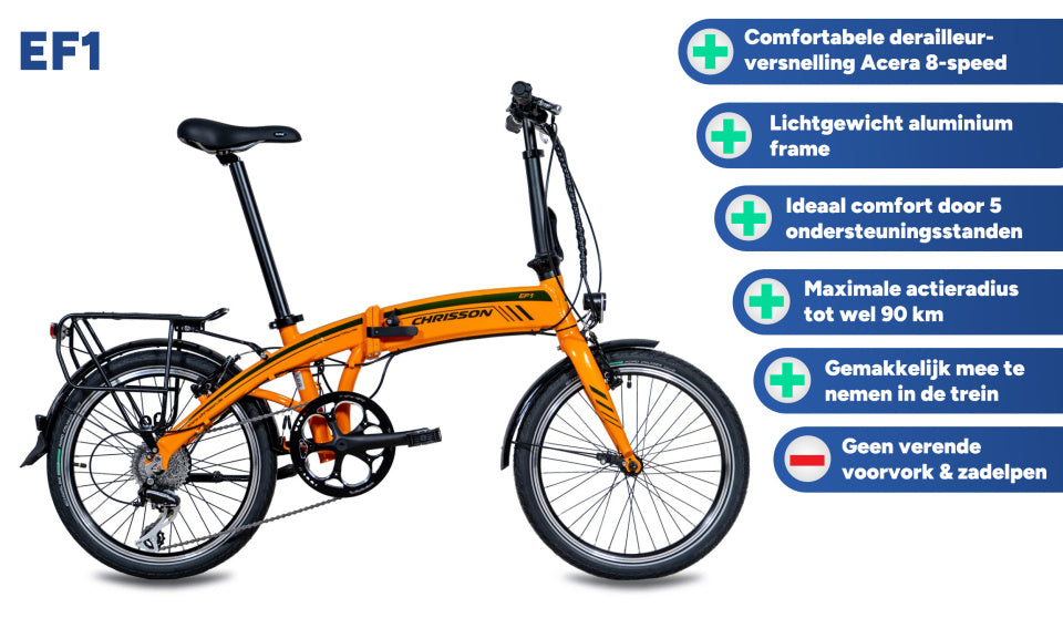 Chrisson EF1 20 Zoll 32 cm Unisex 8G V-Bremsen orange