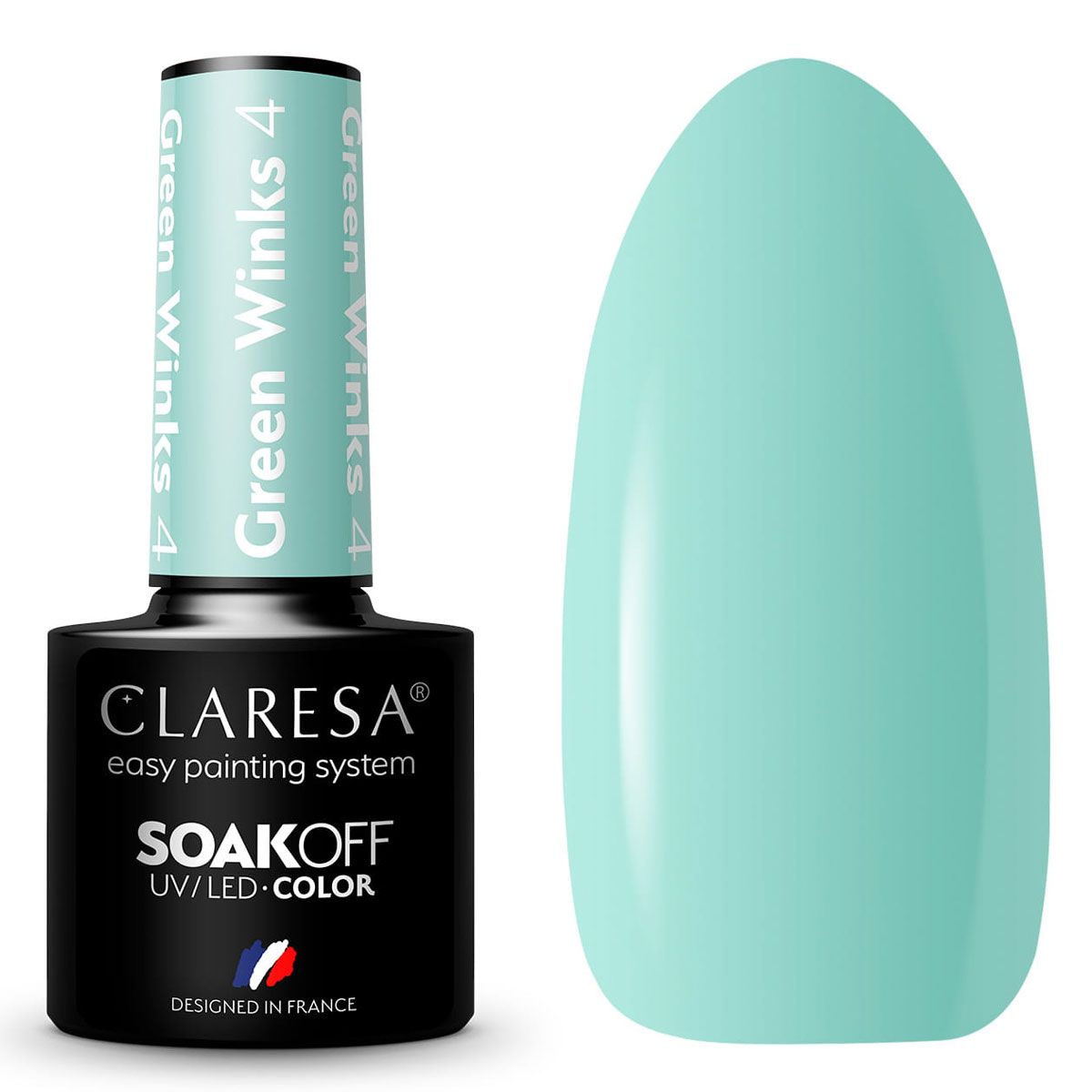 Claresa UV-LED-Gel-Nagellack, 5 ml, Green Winks 4