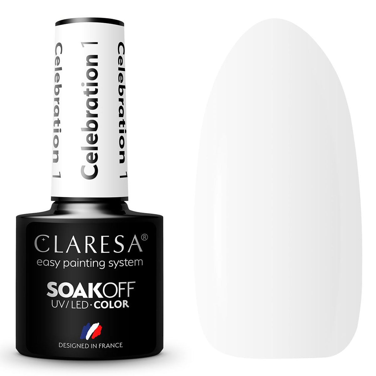 Claresa UV-LED-Gel-Nagellack, 5 ml, Feier 1