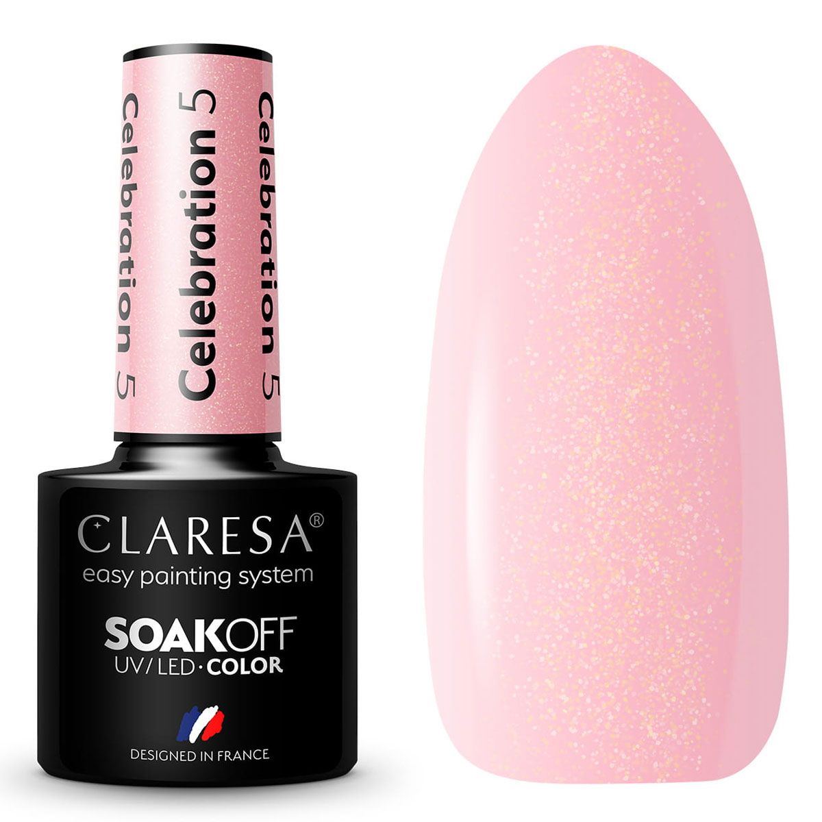 Claresa UV-LED-Gel-Nagellack, 5 ml, Celebration 5