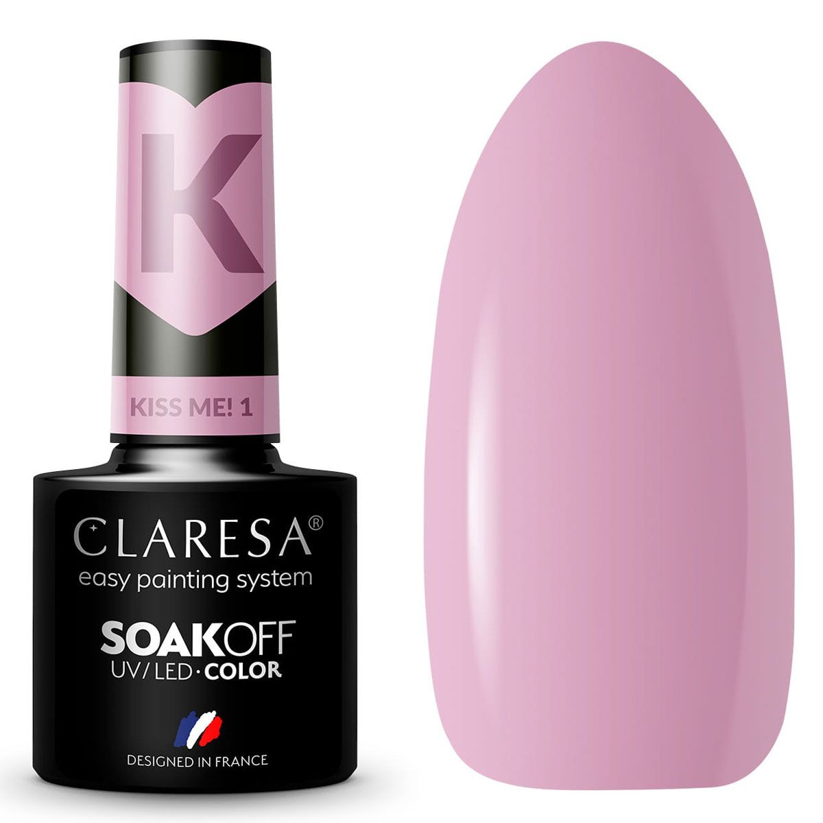 Claresa UV-LED-Gel-Nagellack, 5 ml, Kiss Me 1