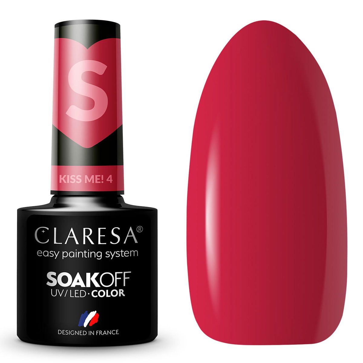 Claresa UV-LED-Gel-Nagellack, 5 ml, Kiss Me 4