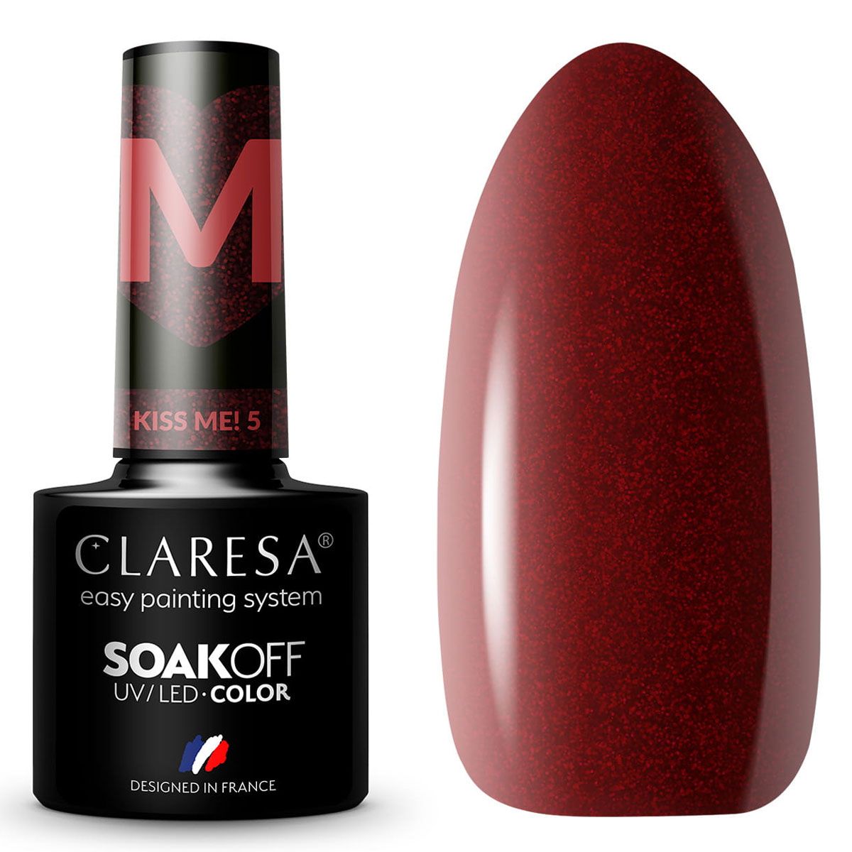 Claresa UV-LED-Gel-Nagellack, 5 ml, Kiss Me 5