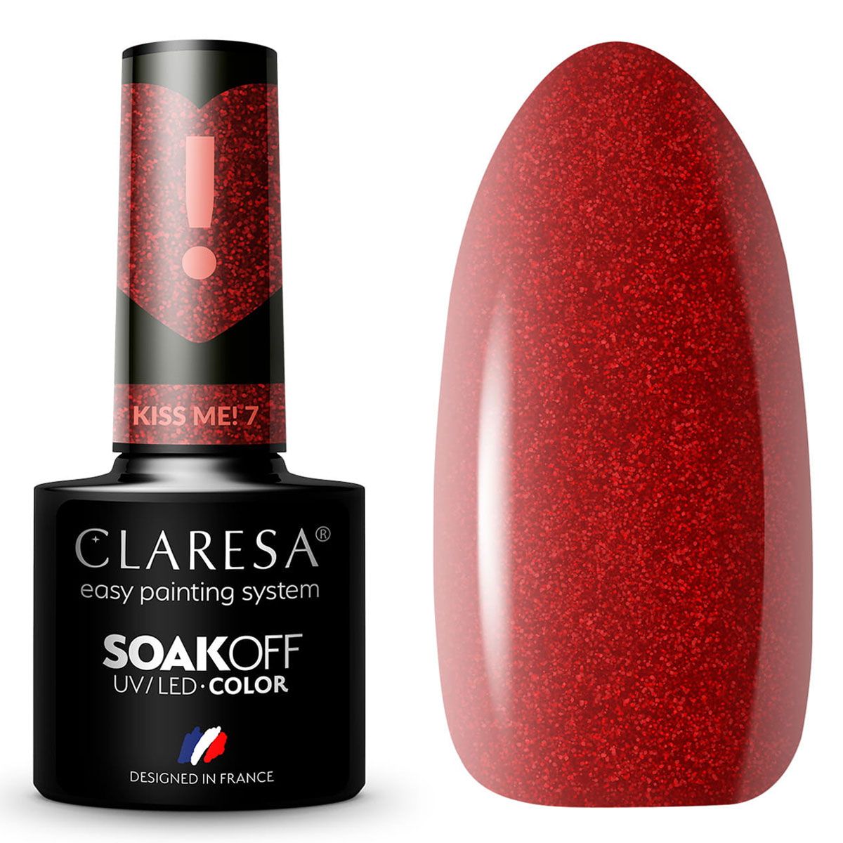 Claresa UV-LED-Gel-Nagellack, 5 ml, Kiss Me 7