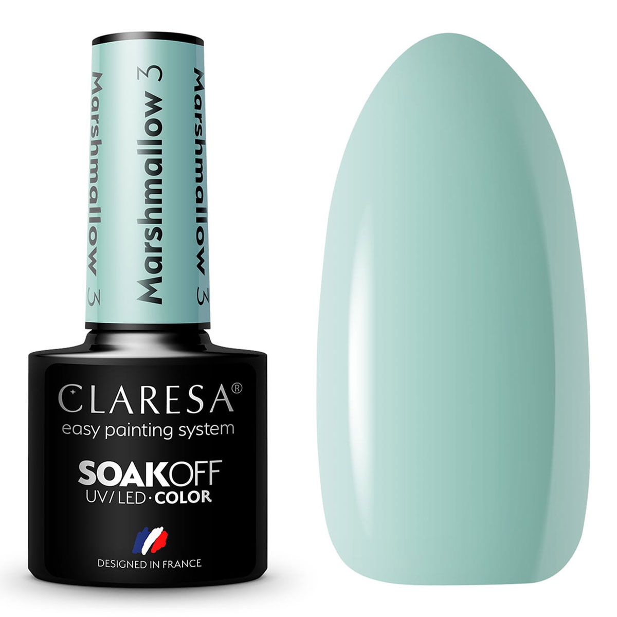 Claresa UV-LED-Gel-Nagellack, 5 ml, Marsh Mallow 3