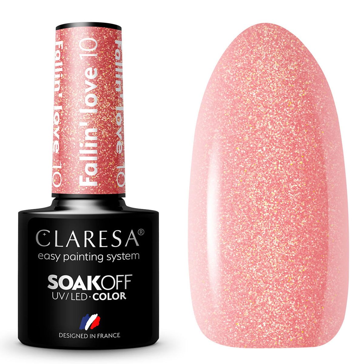 Claresa UV-LED-Gel-Nagellack, 5 ml, Fallin' Love 10