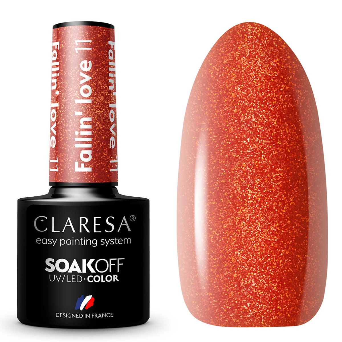 Claresa UV-LED-Gel-Nagellack, 5 ml, Fallin' Love 11