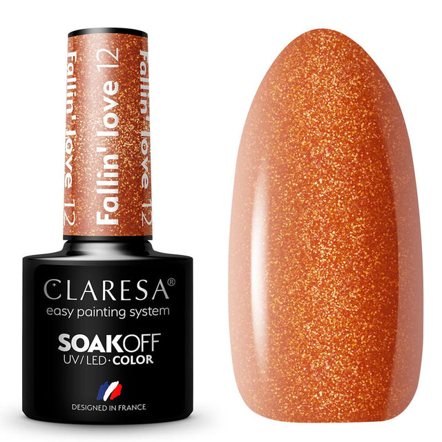 Claresa UV-LED-Gel-Nagellack, 5 ml, Fallin' Love 12