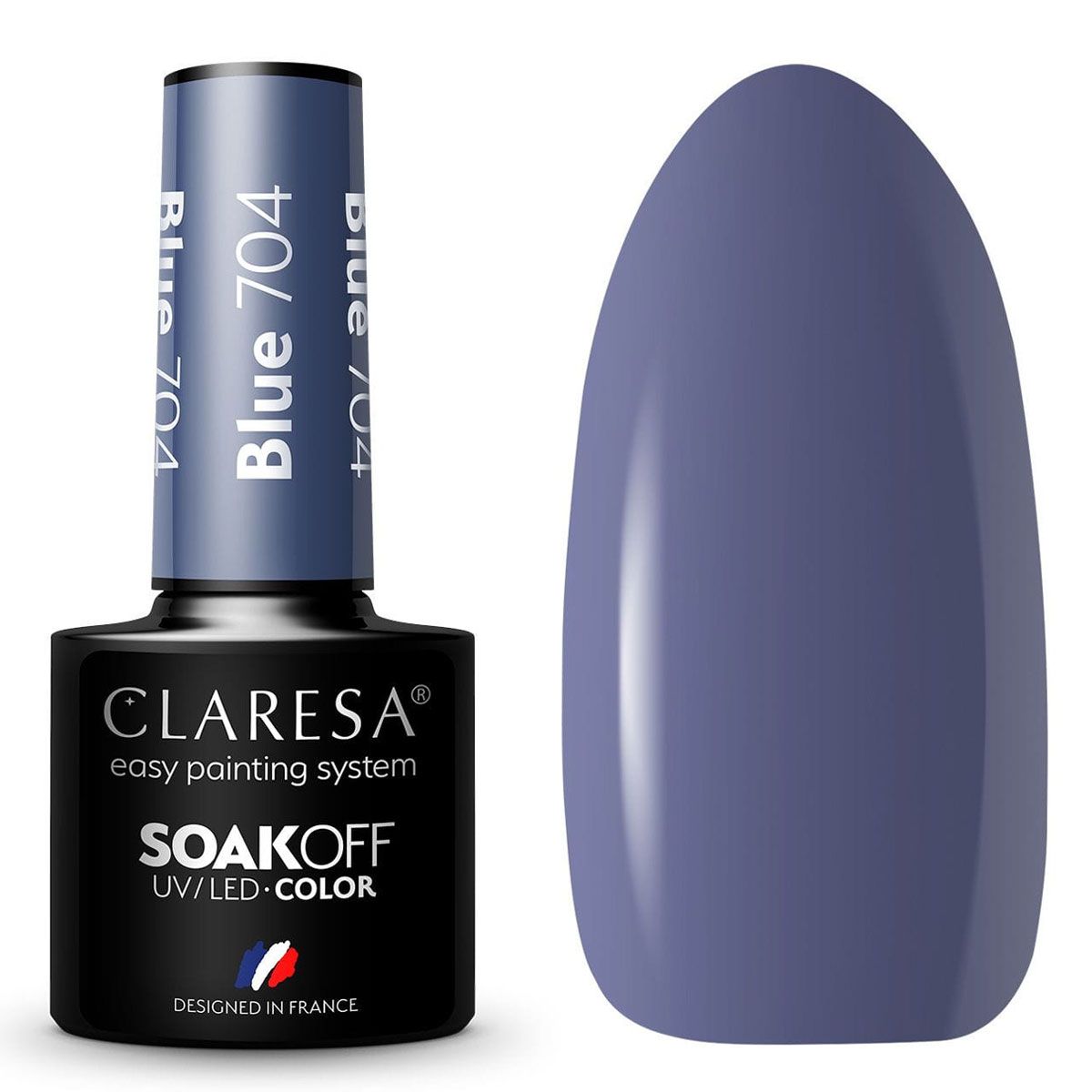 Claresa UV-LED-Gel-Nagellack, 5 ml, Blau 704 Quiet Forest