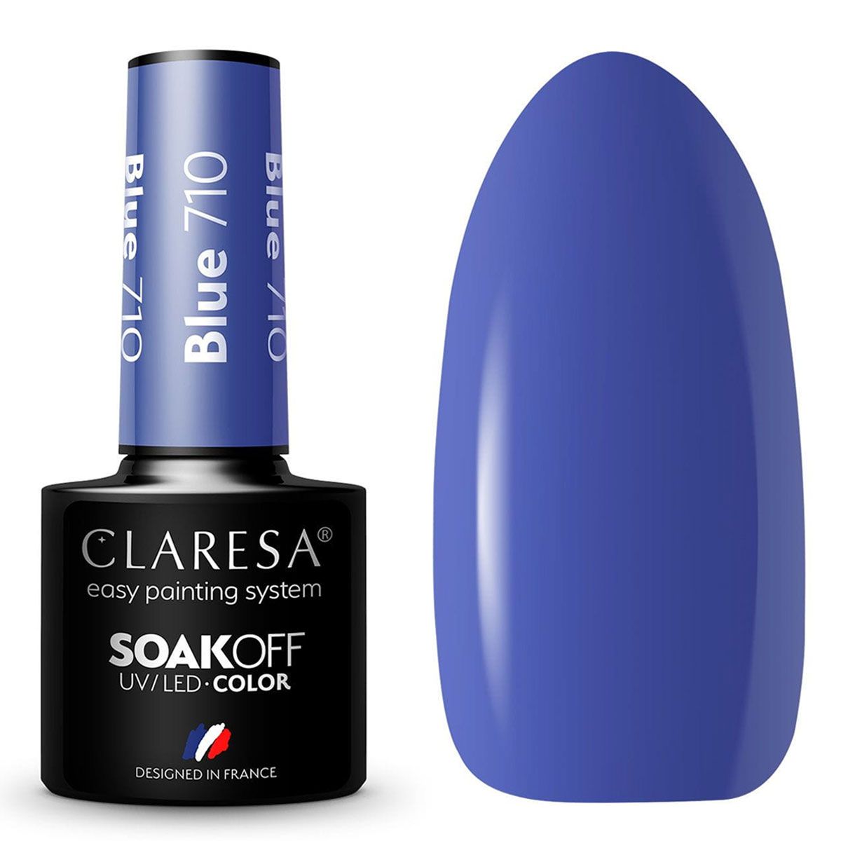Claresa UV-LED-Gel-Nagellack, 5 ml, Blau, 710 Take Me to the River