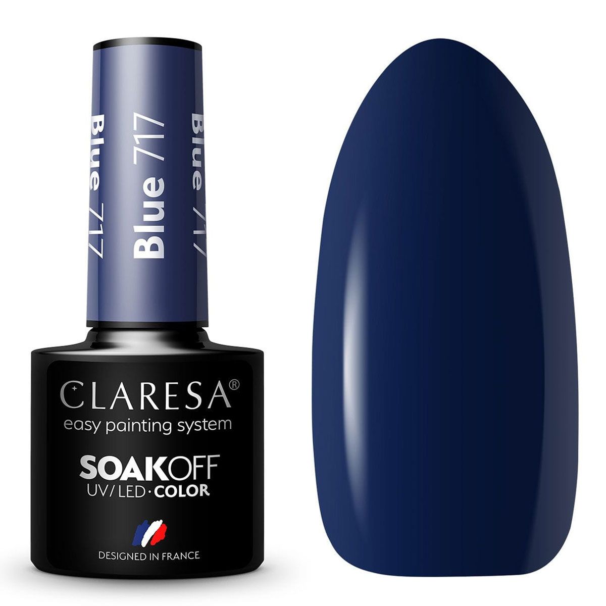 Claresa UV-LED-Gel-Nagellack, 5 ml, Blau 717
