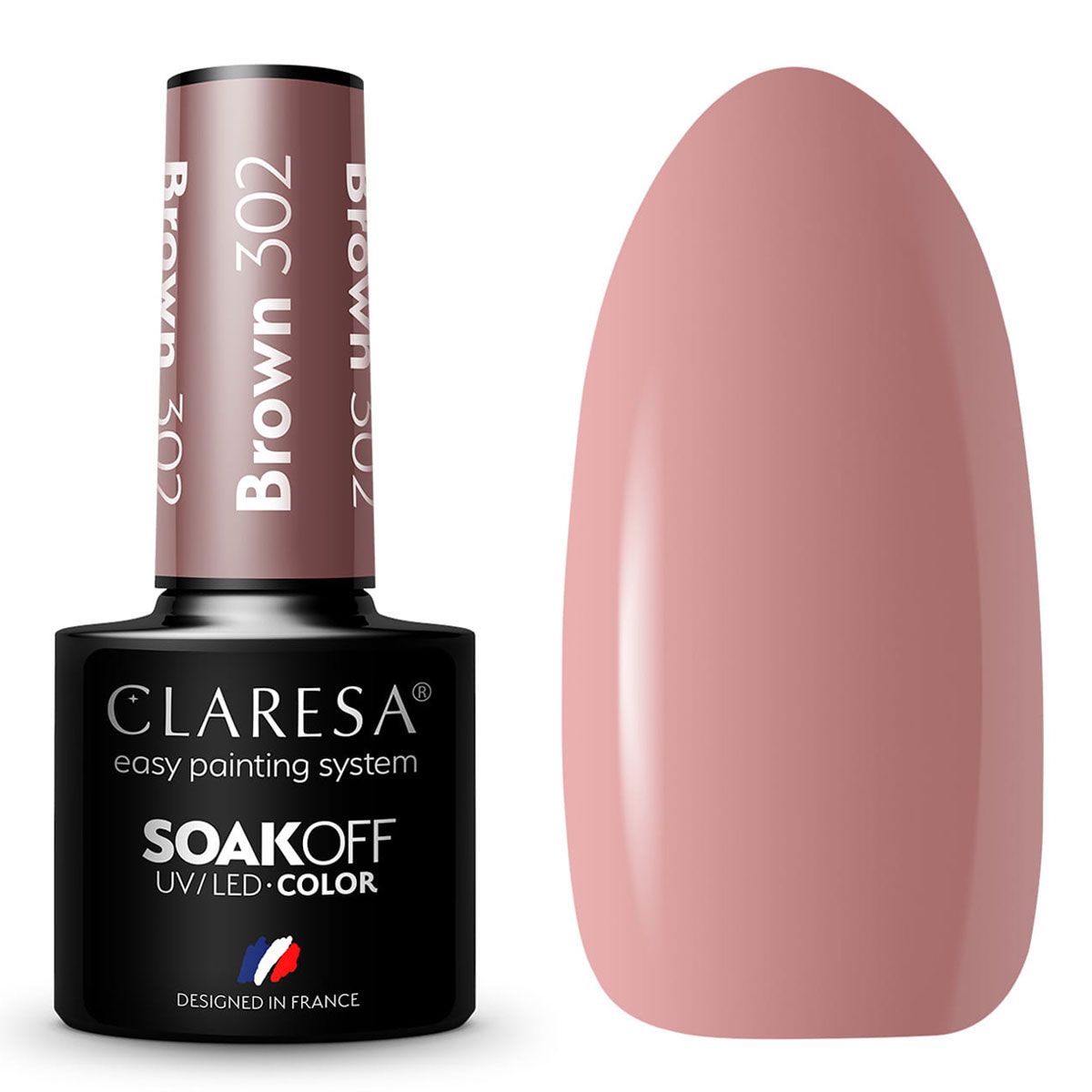 Claresa UV-LED-Gelpolitur 5 ml Braun 302 Bring mich zum Fluss
