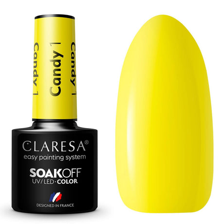 Claresa UV-LED-Gel-Nagellack, 5 ml, Candy 1