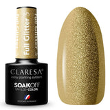 Claresa UV-LED-Gel-Nagellack, 5 ml, Full Glitter 3 Gold