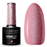Claresa UV-LED-Gel-Nagellack, 5 ml, Full Glitter 4 Cool Pink