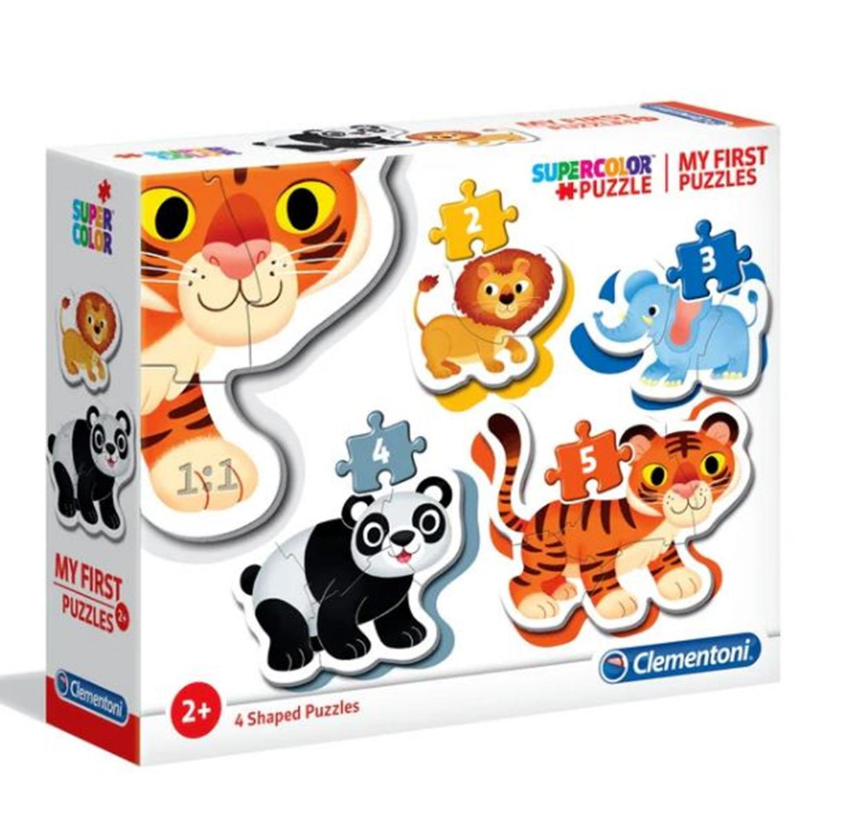Clementoni-Puzzle 2-3-4-5, mein erstes Puzzle mit wilden Tieren