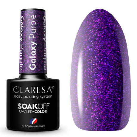 Claresa UV-LED-Gel-Nagellack, 5 ml, Galaxy Purple