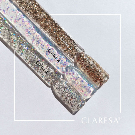 Claresa UV-LED-Gel-Nagellack, 5 ml, Glitzer 3