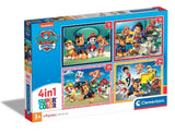 Clementoni-Puzzles Paw Patrol, 4in1