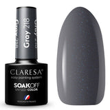 Claresa UV-LED-Gel-Nagellack, 5 ml, Grau 218 Quiet Forest