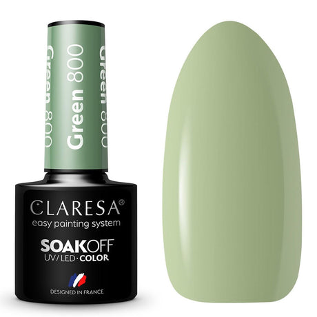 Claresa UV-LED-Gel-Nagellack, 5 ml, Grün 800 Savanna Vibes