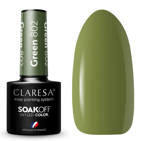 Claresa UV-LED-Gelpolitur 5 ml grün 802 Bring mich zum Fluss