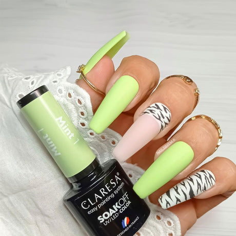 Claresa UV-LED-Gel-Nagellack, 5 ml, Mint 1