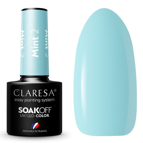 Claresa UV-LED-Gel-Nagellack, 5 ml, Mint 2