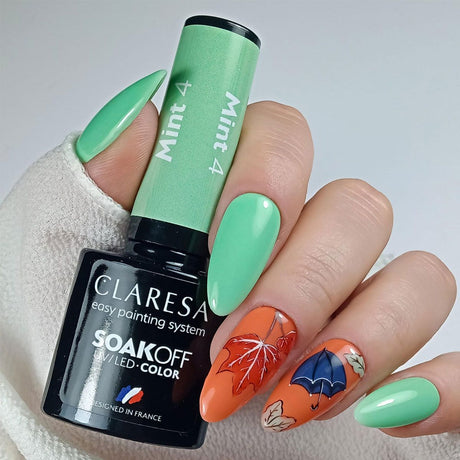 Claresa UV-LED-Gel-Nagellack, 5 ml, Mint 4