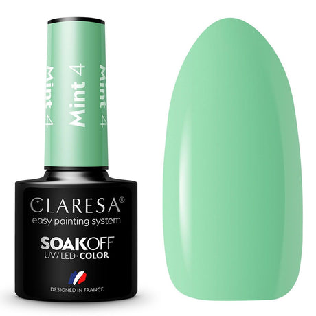 Claresa UV-LED-Gel-Nagellack, 5 ml, Mint 4