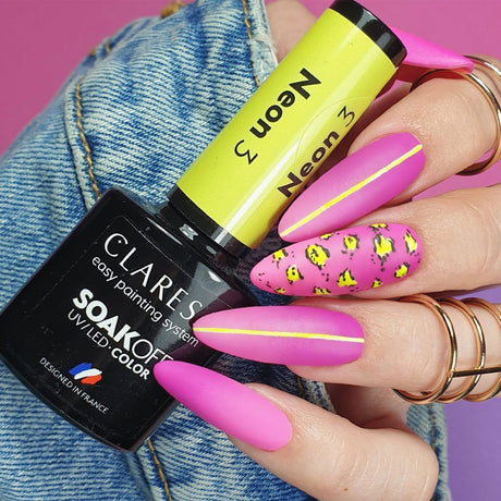 Claresa UV-LED-Gel-Nagellack, 5 ml, Neon 3