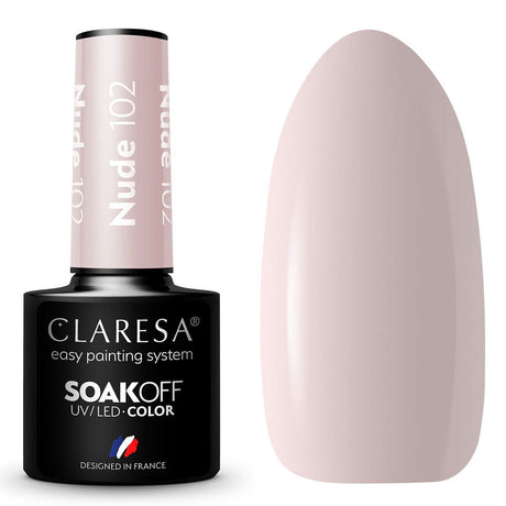 Claresa UV-LED-Gel-Lack, 5 ml, Nude 102
